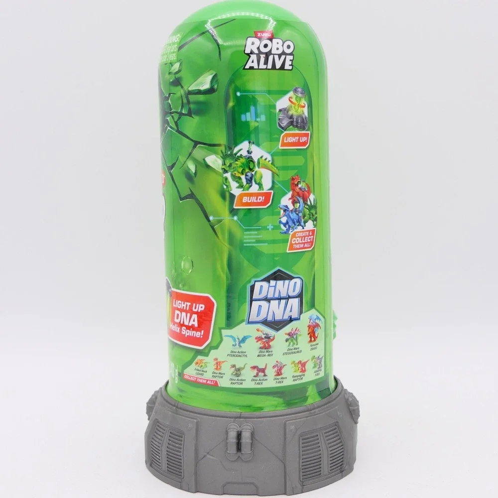 Zuru Robo Alive Dino DNA 3 Pack Blue, Red & Green Sealed Blind Tube Slime Dinos